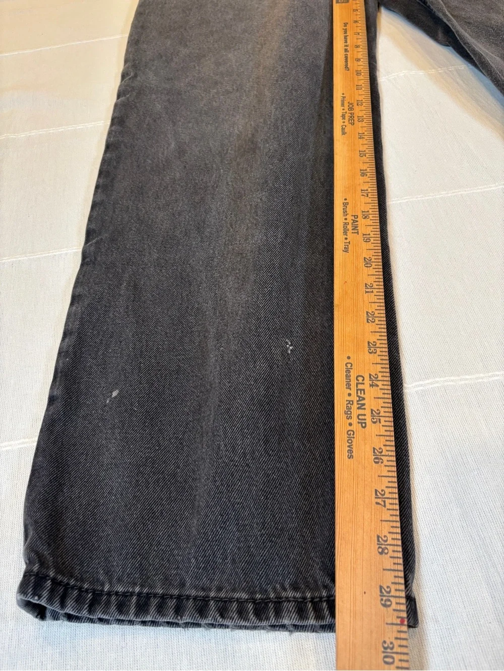 Levi’s 550 Relaxed Fit Jeans Men’s 42x32 Black Gray Denim Vintage
